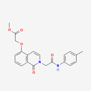 Methyl 2-[2-[2-(4-methylanilino)-2-oxoethyl]-1-oxoisoquinolin-5-yl]oxyacetate