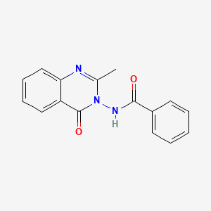 molecular formula C16H13N3O2 B2457983 N-(2-methyl-4-oxoquinazolin-3-yl)benzamide CAS No. 6761-14-4