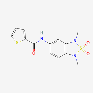 N-(1,3-dimethyl-2,2-dioxido-1,3-dihydrobenzo[c][1,2,5]thiadiazol-5-yl)thiophene-2-carboxamide