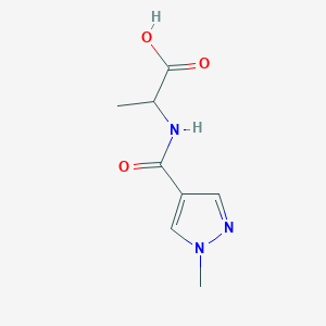 2-[(1-methyl-1H-pyrazol-4-yl)formamido]propanoic acid
