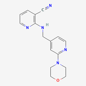2-({[2-(Morpholin-4-yl)pyridin-4-yl]methyl}amino)pyridine-3-carbonitrile