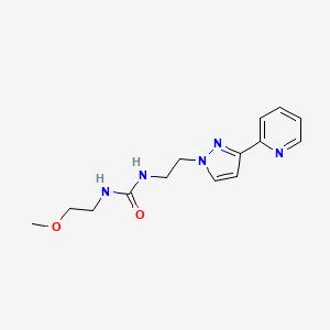 1-(2-methoxyethyl)-3-(2-(3-(pyridin-2-yl)-1H-pyrazol-1-yl)ethyl)urea