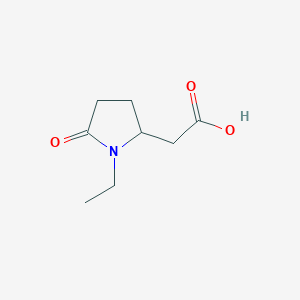 2-(1-Ethyl-5-oxopyrrolidin-2-yl)acetic acid