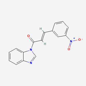 (E)-1-(benzimidazol-1-yl)-3-(3-nitrophenyl)prop-2-en-1-one
