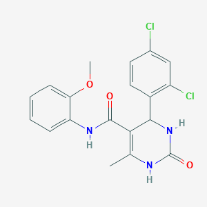 4-(2,4-dichlorophenyl)-N-(2-methoxyphenyl)-6-methyl-2-oxo-1,2,3,4-tetrahydropyrimidine-5-carboxamide