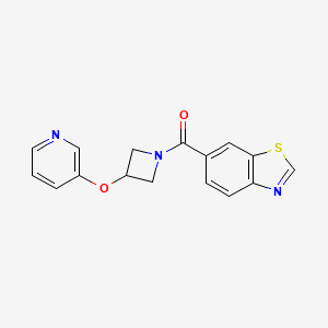 Benzo[d]thiazol-6-yl(3-(pyridin-3-yloxy)azetidin-1-yl)methanone