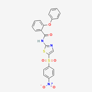 N-[5-(4-nitrophenyl)sulfonyl-1,3-thiazol-2-yl]-2-phenoxybenzamide