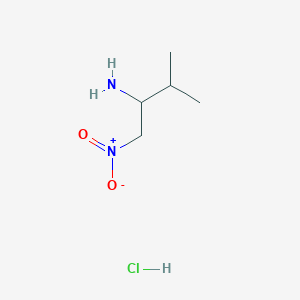3-Methyl-1-nitrobutan-2-amine;hydrochloride