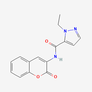1-ethyl-N-(2-oxo-2H-chromen-3-yl)-1H-pyrazole-5-carboxamide