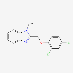 2-[(2,4-Dichlorophenoxy)methyl]-1-ethylbenzimidazole
