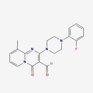 2-[4-(2-Fluorophenyl)piperazin-1-yl]-9-methyl-4-oxopyrido[1,2-a]pyrimidine-3-carbaldehyde