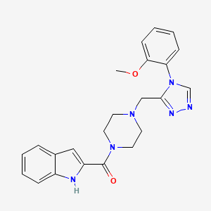 2-[(4-{[4-(2-methoxyphenyl)-4H-1,2,4-triazol-3-yl]methyl}piperazin-1-yl)carbonyl]-1H-indole