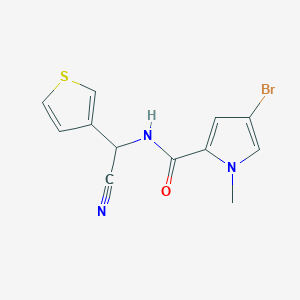4-bromo-N-[cyano(thiophen-3-yl)methyl]-1-methyl-1H-pyrrole-2-carboxamide