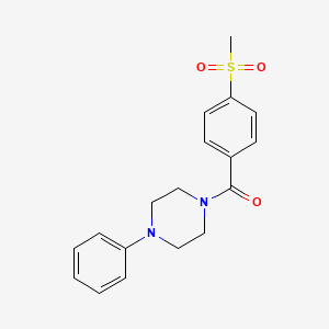 (4-Methylsulfonylphenyl)-(4-phenylpiperazin-1-yl)methanone