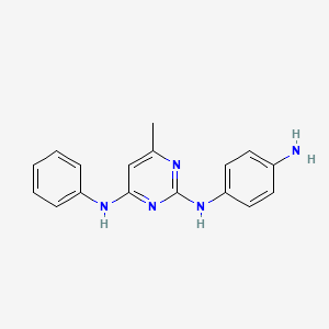 N2-(4-aminophenyl)-6-methyl-N4-phenylpyrimidine-2,4-diamine