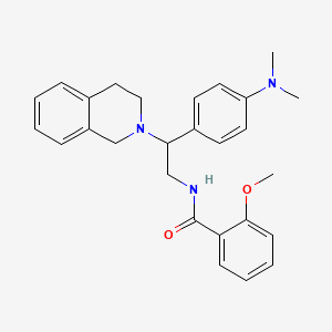 N-(2-(3,4-dihydroisoquinolin-2(1H)-yl)-2-(4-(dimethylamino)phenyl)ethyl)-2-methoxybenzamide