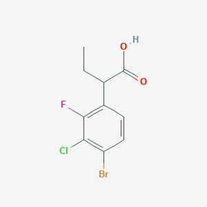 2-(4-Bromo-3-chloro-2-fluorophenyl)butanoic acid