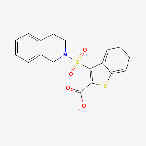 methyl 3-(3,4-dihydroisoquinolin-2(1H)-ylsulfonyl)-1-benzothiophene-2-carboxylate