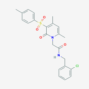 N-(2-chlorobenzyl)-2-(4,6-dimethyl-2-oxo-3-tosylpyridin-1(2H)-yl)acetamide
