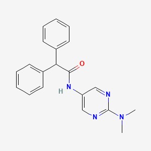 molecular formula C20H20N4O B2458127 N-[2-(dimethylamino)pyrimidin-5-yl]-2,2-diphenylacetamide CAS No. 1396629-47-2