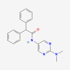 molecular formula C20H20N4O B2458127 N-(2-(dimethylamino)pyrimidin-5-yl)-2,2-diphenylacetamide CAS No. 1396629-47-2