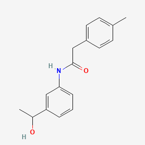 N-[3-(1-hydroxyethyl)phenyl]-2-(4-methylphenyl)acetamide