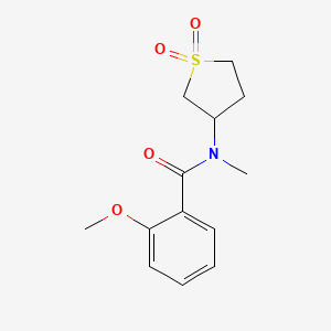 molecular formula C13H17NO4S B2458147 N-(1,1-dioxidotetrahydrothiophen-3-yl)-2-methoxy-N-methylbenzamide CAS No. 898413-22-4