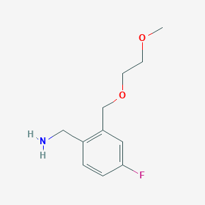 [4-Fluoro-2-(2-methoxyethoxymethyl)phenyl]methanamine