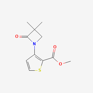 Methyl 3-(3,3-dimethyl-2-oxoazetidin-1-yl)thiophene-2-carboxylate