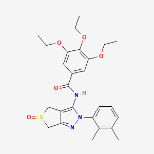 N-(2-(2,3-dimethylphenyl)-5-oxido-4,6-dihydro-2H-thieno[3,4-c]pyrazol-3-yl)-3,4,5-triethoxybenzamide