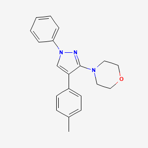 4-[4-(4-Methylphenyl)-1-phenylpyrazol-3-yl]morpholine