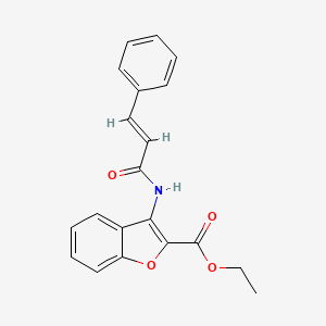 ethyl 3-[[(E)-3-phenylprop-2-enoyl]amino]-1-benzofuran-2-carboxylate