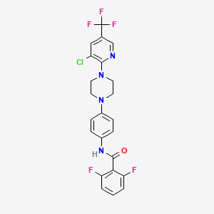 N-(4-{4-[3-chloro-5-(trifluoromethyl)-2-pyridinyl]piperazino}phenyl)-2,6-difluorobenzenecarboxamide