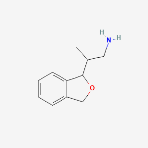 B2458175 2-(1,3-Dihydro-2-benzofuran-1-yl)propan-1-amine CAS No. 2248292-84-2