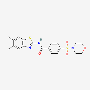 N-(5,6-dimethylbenzo[d]thiazol-2-yl)-4-(morpholinosulfonyl)benzamide