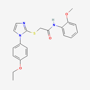 2-((1-(4-ethoxyphenyl)-1H-imidazol-2-yl)thio)-N-(2-methoxyphenyl)acetamide