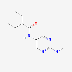 molecular formula C12H20N4O B2458206 N-[2-(dimethylamino)pyrimidin-5-yl]-2-ethylbutanamide CAS No. 1396807-25-2