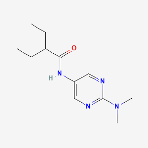 molecular formula C12H20N4O B2458206 N-(2-(二甲基氨基)嘧啶-5-基)-2-乙基丁酰胺 CAS No. 1396807-25-2
