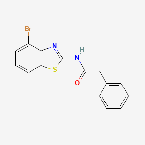 molecular formula C15H11BrN2OS B2458227 N-(4-bromo-1,3-benzothiazol-2-yl)-2-phenylacetamide CAS No. 892853-38-2