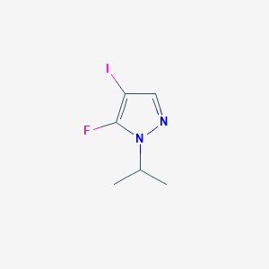 molecular formula C6H8FIN2 B2458244 5-fluoro-4-iodo-1-(propan-2-yl)-1H-pyrazole CAS No. 1628214-29-8