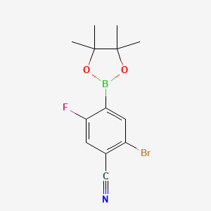 5-Bromo-4-cyano-2-fluorophenylboronic acid, pinacol ester