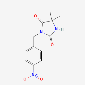 5,5-Dimethyl-3-(4-nitrobenzyl)imidazolidine-2,4-dione