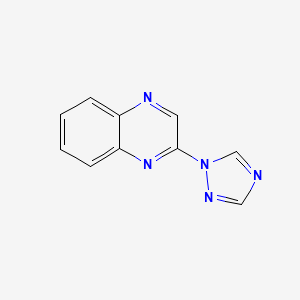 molecular formula C10H7N5 B2458253 2-(1H-1,2,4-triazol-1-yl)quinoxaline CAS No. 1405468-37-2