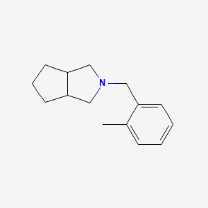 molecular formula C15H21N B2458284 2-[(2-Methylphenyl)methyl]-3,3a,4,5,6,6a-hexahydro-1H-cyclopenta[c]pyrrole CAS No. 2324588-92-1