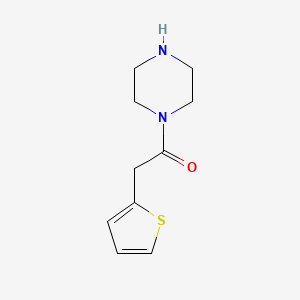 molecular formula C10H14N2OS B2458286 1-(Piperazin-1-yl)-2-(thiophen-2-yl)ethan-1-one CAS No. 736889-93-3