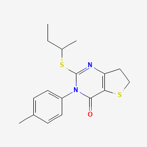 2-(sec-butylthio)-3-(p-tolyl)-6,7-dihydrothieno[3,2-d]pyrimidin-4(3H)-one