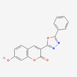 3-(5-Phenyl-1,3,4-oxadiazole-2-yl)-7-hydroxycoumarin