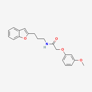 N-(3-(benzofuran-2-yl)propyl)-2-(3-methoxyphenoxy)acetamide