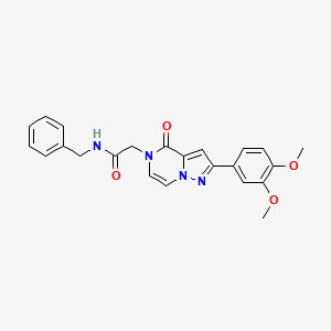 N-benzyl-2-(2-(3,4-dimethoxyphenyl)-4-oxopyrazolo[1,5-a]pyrazin-5(4H)-yl)acetamide