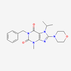 1-benzyl-7-isopropyl-3-methyl-8-morpholino-1H-purine-2,6(3H,7H)-dione